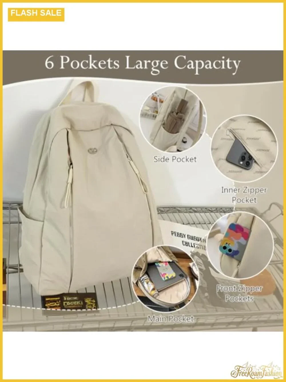 Nylon Waterproof Travel Backpack Women Men Casual Daypack Gym School